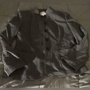 Grey and black Calvin Klein, 2 piece jacket and skirt set, size 10